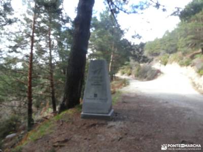 Presa de el Artiñuelo y Carro del Diablo; peña del aguila rutas sierra norte madrid senderismo por n